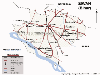 Map of Siwan