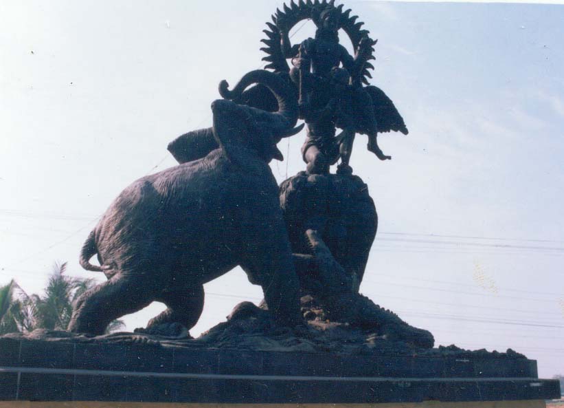 Gaj-Grah Statue at Sonepur